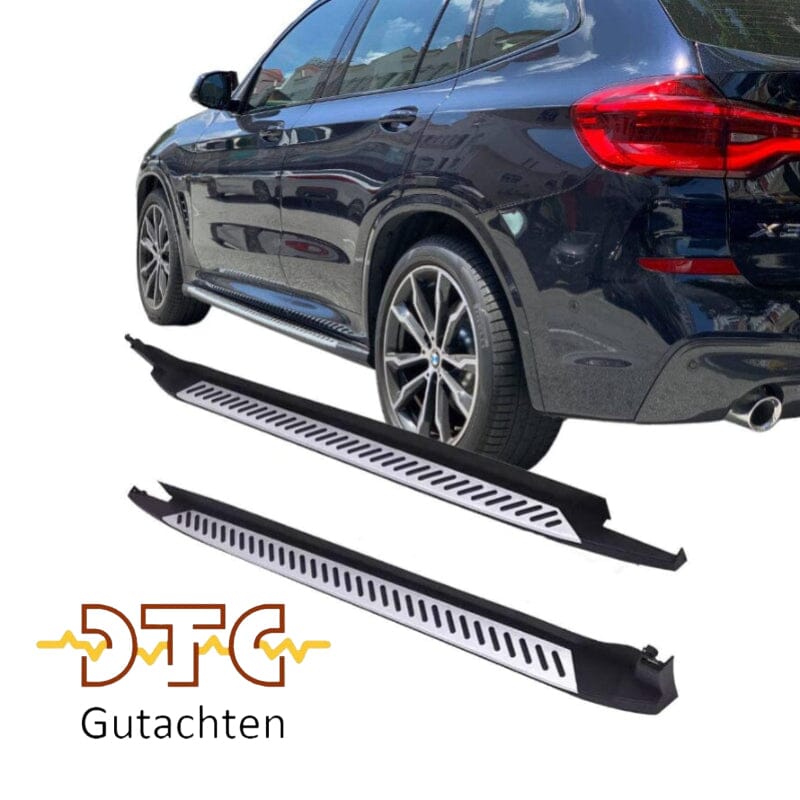 BMW X3 G01 Alu Trittbretter – mit Anti-Rutsch Gummileisten BestTuning